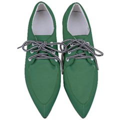 Amazon Green Pointed Oxford Shoes by FabChoice