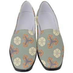 Flowers Leaves  Floristic Pattern Women s Classic Loafer Heels by SychEva