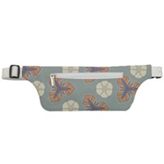 Flowers Leaves  Floristic Pattern Active Waist Bag by SychEva