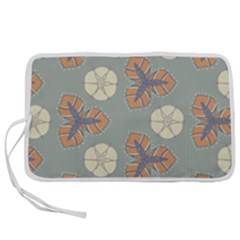 Flowers Leaves  Floristic Pattern Pen Storage Case (m) by SychEva