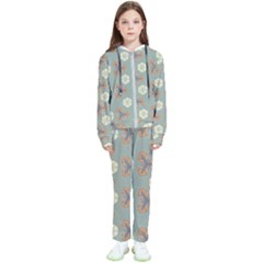 Flowers Leaves  Floristic Pattern Kids  Tracksuit