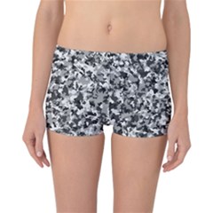 Camouflage Bw Reversible Boyleg Bikini Bottoms by JustToWear