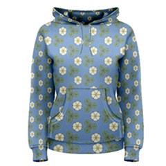 Flowers Leaves  Floristic Pattern Women s Pullover Hoodie by SychEva