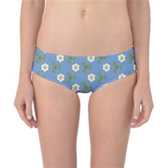 Flowers Leaves  Floristic Pattern Classic Bikini Bottoms by SychEva