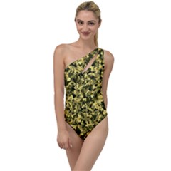 Camouflage Sand  To One Side Swimsuit by JustToWear