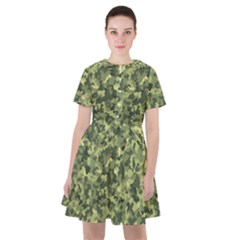 Camouflage Green Sailor Dress by JustToWear