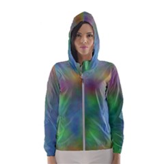 Plasma  Women s Hooded Windbreaker by JustToWear