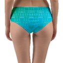 Blue triangles Reversible Mid-Waist Bikini Bottoms View2