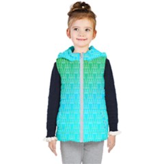 Blue Triangles Kids  Hooded Puffer Vest by JustToWear