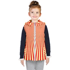 Sun Rays Kids  Hooded Puffer Vest by JustToWear