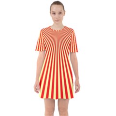 Sun Rays Sixties Short Sleeve Mini Dress