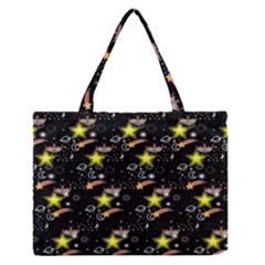 Sparkle Stars Zipper Medium Tote Bag by Sparkle