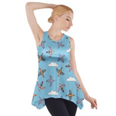 Birds In The Sky Side Drop Tank Tunic by SychEva