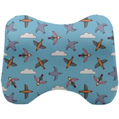 Birds In The Sky Head Support Cushion by SychEva