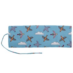 Birds In The Sky Roll Up Canvas Pencil Holder (m) by SychEva