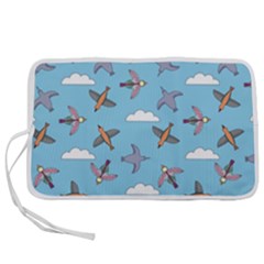 Birds In The Sky Pen Storage Case (l) by SychEva