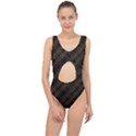 Interlace Stripes Golden Pattern Center Cut Out Swimsuit View1