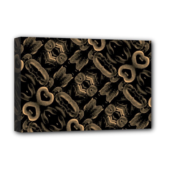 Modern Intricate Print Pattern Deluxe Canvas 18  x 12  (Stretched)