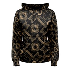 Modern Intricate Print Pattern Women s Pullover Hoodie by dflcprintsclothing