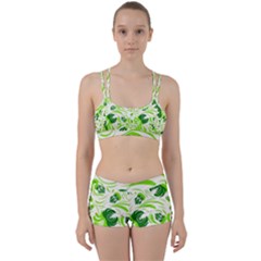 Green Leaves Perfect Fit Gym Set by Eskimos