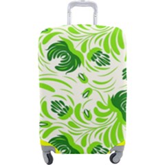Green Leaves Luggage Cover (large) by Eskimos