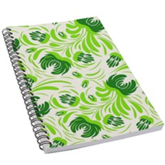 Green Leaves 5 5  X 8 5  Notebook by Eskimos