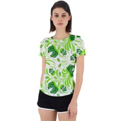 Green Leaves Back Cut Out Sport Tee by Eskimos