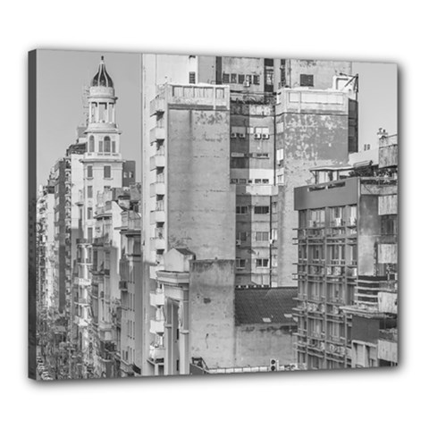 Aerial View Montevideo Uruguay Canvas 24  X 20  (stretched) by dflcprintsclothing