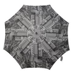 Aerial View Montevideo Uruguay Hook Handle Umbrellas (small) by dflcprintsclothing