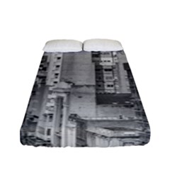 Aerial View Montevideo Uruguay Fitted Sheet (full/ Double Size) by dflcprintsclothing