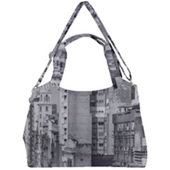 Aerial View Montevideo Uruguay Double Compartment Shoulder Bag by dflcprintsclothing