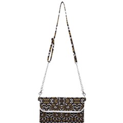 Modern Geometric Ornate Pattern Mini Crossbody Handbag by dflcprintsclothing