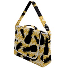 Ananas Chevrons Noir/jaune Box Up Messenger Bag