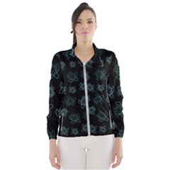 Blue Turtles On Black Women s Windbreaker by contemporary