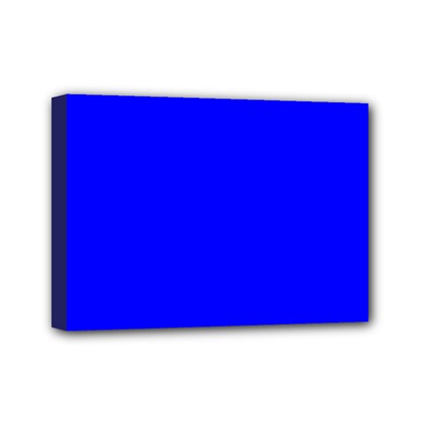 Color Blue Mini Canvas 7  X 5  (stretched) by Kultjers