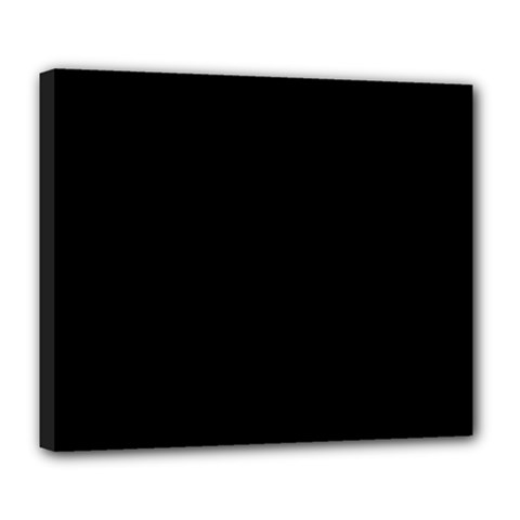 Color Black Deluxe Canvas 24  X 20  (stretched) by Kultjers