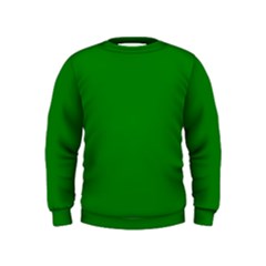 Color Green Kids  Sweatshirt by Kultjers