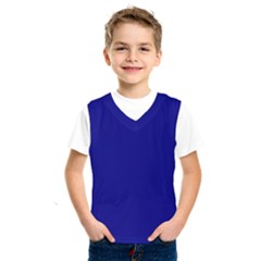 Color Navy Kids  Basketball Tank Top by Kultjers