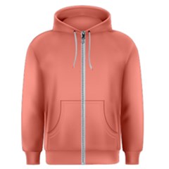 Color Salmon Men s Zipper Hoodie by Kultjers