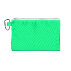 Color Spring Green Canvas Cosmetic Bag (medium) by Kultjers