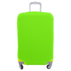 Color Lawn Green Luggage Cover (medium)