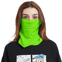 Color Lawn Green Face Covering Bandana (two Sides) by Kultjers