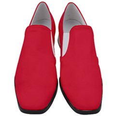 Color Crimson Women Slip On Heel Loafers by Kultjers