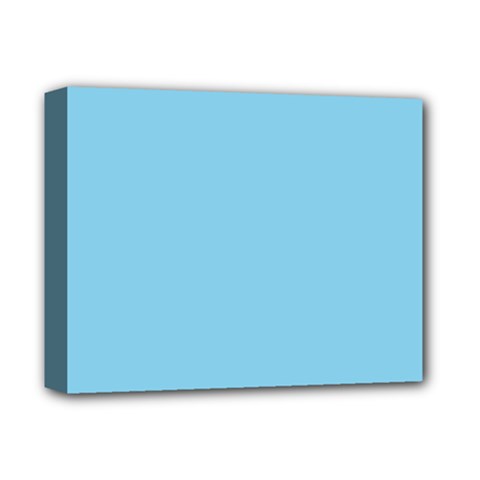 Color Sky Blue Deluxe Canvas 14  X 11  (stretched)