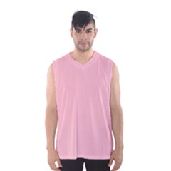 Color Pink Men s Basketball Tank Top