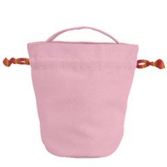 Color Pink Drawstring Bucket Bag by Kultjers