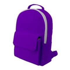 Color Dark Violet Flap Pocket Backpack (large) by Kultjers