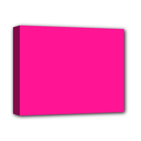 Color Deep Pink Deluxe Canvas 14  X 11  (stretched)