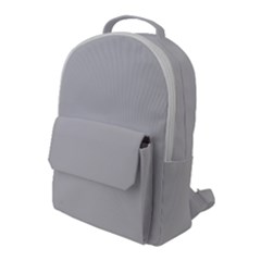 Color Light Grey Flap Pocket Backpack (large) by Kultjers