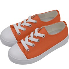 Color Coral Kids  Low Top Canvas Sneakers by Kultjers